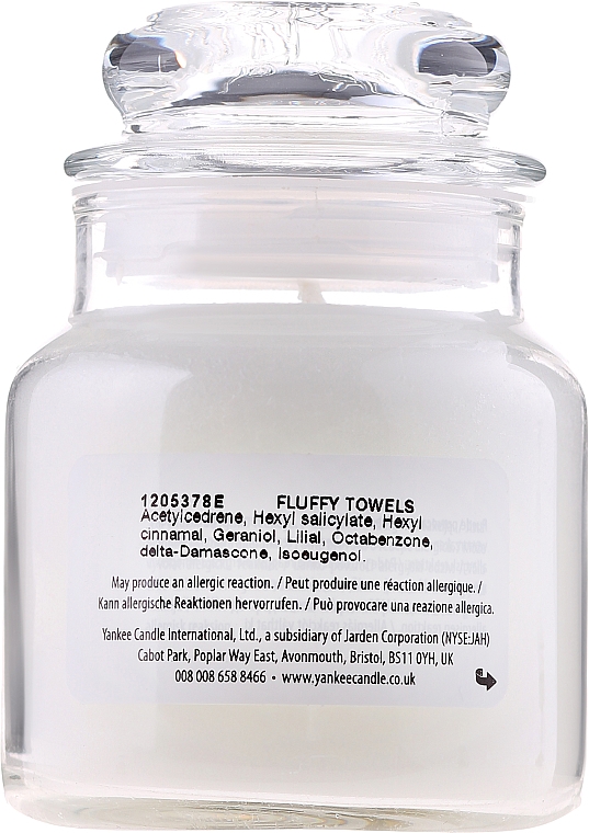 Duftkerze im Glas Fluffy Towels - Yankee Candle Fluffy Towels Jar — Bild N2