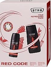 STR8 Red Code - Körperpflegeset (Deospray 150ml + Duschgel 250ml)  — Bild N1
