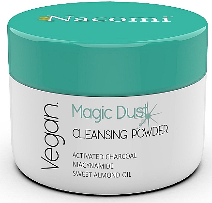 Detox Gesichtsreinigungsspuder mit Aktivkohle, Nicotinamid und süßem Mandelöl - Nacomi Face Cleansing & Detoxifying Powder Magic Dust