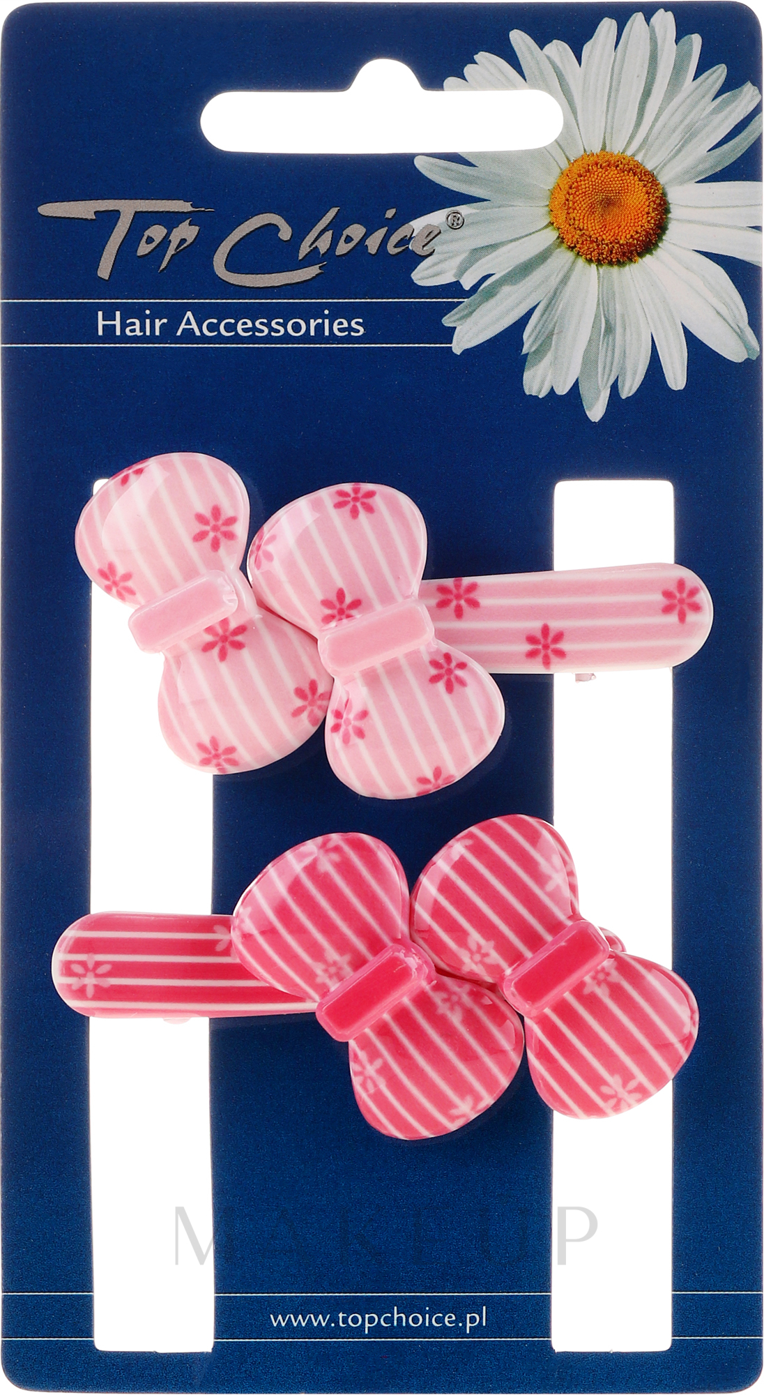 Haarspangen 24917 rosa und rot - Top Choice — Bild 2 St.