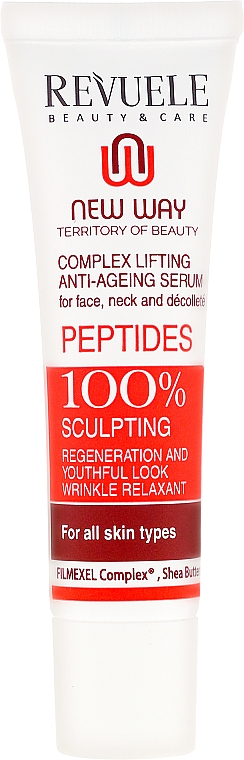 Anti-Aging Gesichtsserum mit Sheabutter - Revuele Peptide Anti-Wrinkle Aging Serum Hydrate Lift Firming Skin — Bild N2
