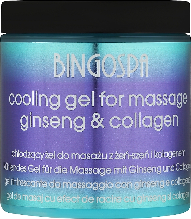 Kühlendes Massagegel mit Ginseng und Collagen - BingoSpa Massage Gel Enriched With Ginseng And Collagen — Bild N1