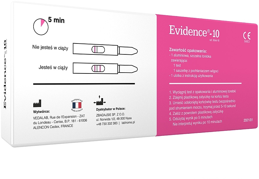 Schwangerschaftstest - Lab.Home Evidence-10 — Bild N2