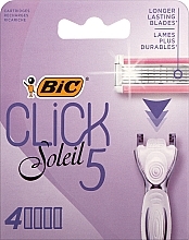 Düfte, Parfümerie und Kosmetik Ersatzklingen 4 St. - Bic Click 5 Soleil Sensitive