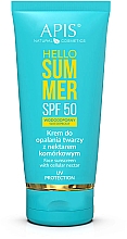 Düfte, Parfümerie und Kosmetik Sonnenschutzcreme für das Gesicht mit Zellnektar SPF 50 - APIS Hello Summer