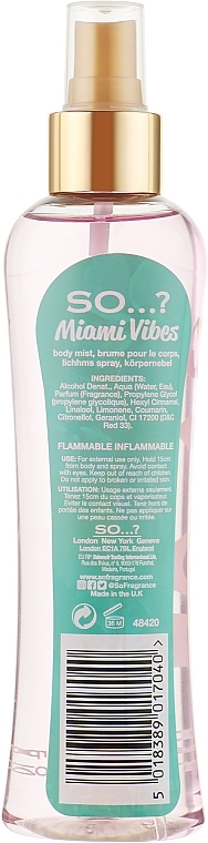 Körperspray - So…? Miami Vibes Body Mist — Bild N4