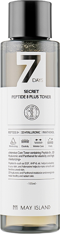 Gesichtswasser mit 8 Peptiden - May Island 7 Days Secret Peptide 8 Plus Toner — Bild N2