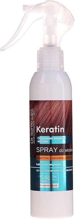Regenerierender Spray für stumpfes und brüchiges Haar - Dr. Sante Keratin Spray — Foto N2