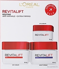 Gesichtspflegeset (Tagescreme 50ml + Nachtcreme 50ml + Augencreme 30ml) - L'Oreal Paris Revitalift Programme  — Bild N1