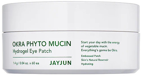 Verjüngende Hydrogelpflaster mit Okra-Phytomucil - Jayjun Okra Phyto Mucin Hydrogel Eye Patch — Bild N1