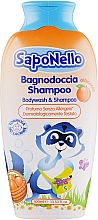 2in1 Shampoo-Duschgel mit Aprikose für Kinder - SapoNello Shower and Hair Gel — Bild N1