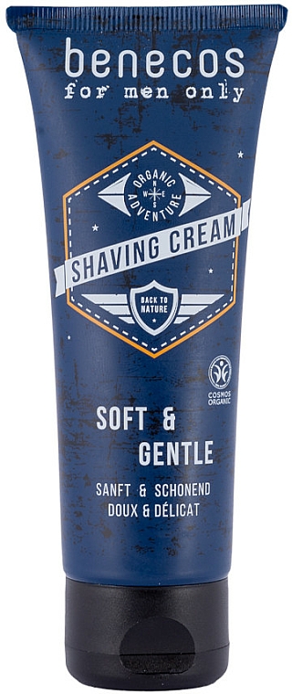 Sanfte und schonende Rasiercreme - Benecos For Men Only Shaving Cream — Bild N1