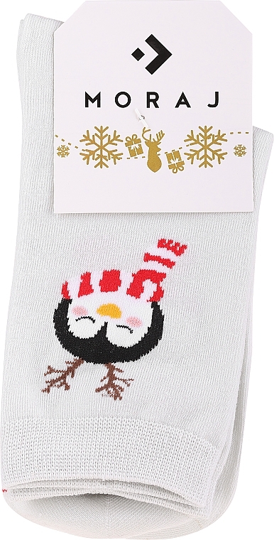 Socken mit Weihnachtsmotiv für Damen CSLS250-020, grau - Moraj — Bild N1