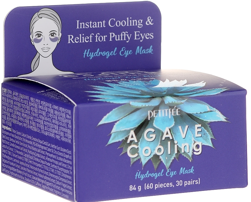 Kühlende Hydrogel-Augenpatches mit Agavenextrakt - Petitfee&Koelf Agave Cooling Hydrogel Eye Mask — Foto N1
