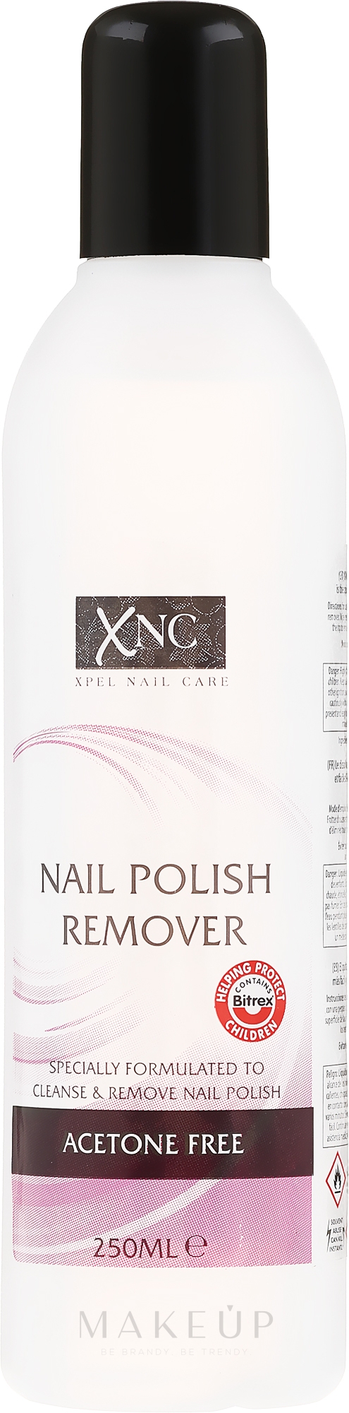 Nagellackentferner - Xpel Marketing Ltd Xnc Nail Polish Remover Acetone Free — Foto 250 ml