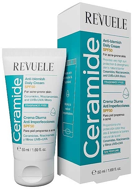Tagescreme gegen Altersflecken - Revuele Ceramide Anti-Blemish Daily Face Cream For Acne-Prone Skin — Bild N1