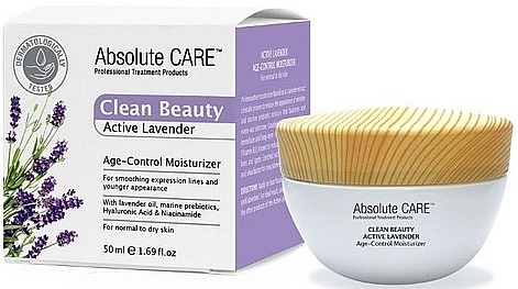 Gesichtscreme - Absolute Care Clean Beauty Active Lavender Age Control Moisturizer — Bild N1