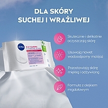 3in1 Biologisch abbaubare Gesichtsreinigungstücher zum Abschminken - Nivea Biodegradable Cleansing Wipes 3in1 — Bild N3