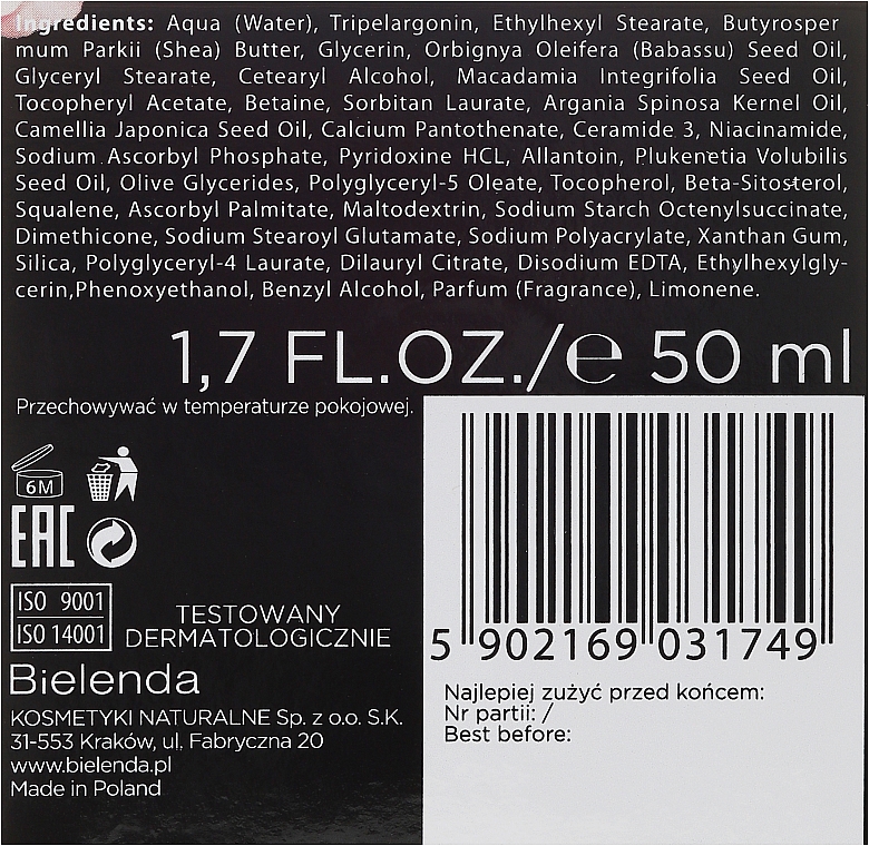 Luxuriöses regenerierendes Tages- und Nachtcreme-Konzentrat mit Kamelienöl 60+ - Bielenda Camellia Oil Luxurious Rebuilding Cream 60+ — Bild N3