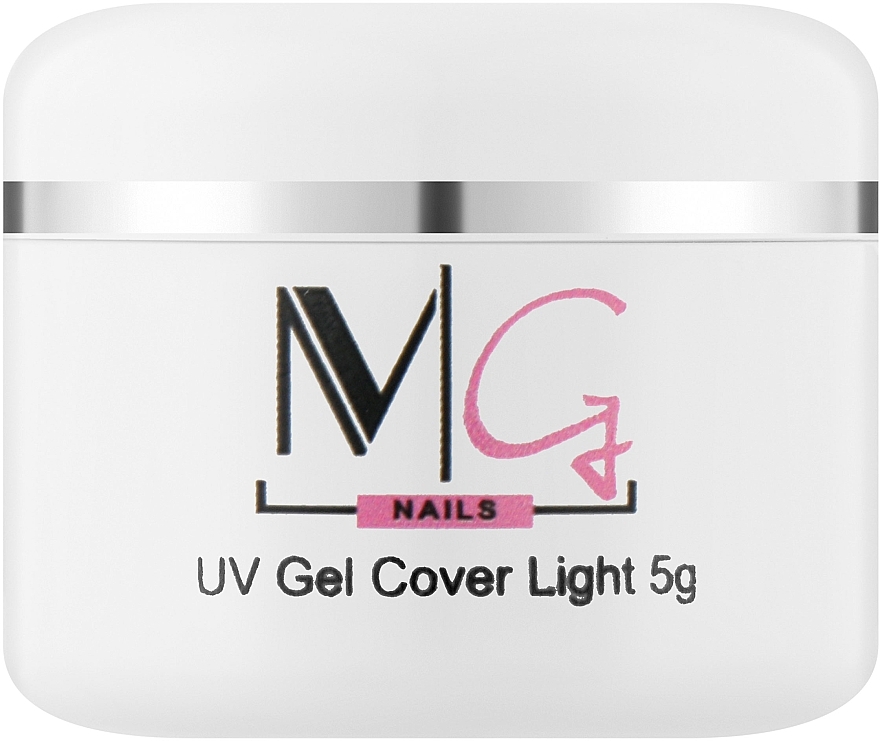 Camouflage-Gel für Nagelverlängerungen - MG Nails UV Gel Cover Light — Bild N1