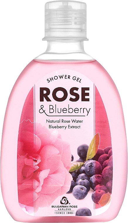 Duschgel Rose und Blaubeere - Bulgarian Rose Rose & Blueberry Shower Gel — Bild N1