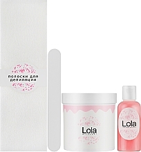 Sugaring-Enthaarungsset - Lola (sug/paste/400 ml + strips/30 pcs + spat/1 pcs + gel/50 ml) — Bild N2