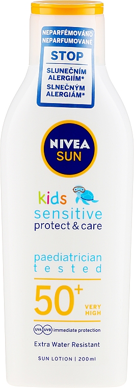 Sonnenschutzlotion für Kinder SPF 50+ - NIVEA Sun Kids Pure & Sensitive Sun Lotion SPF50+ — Bild N1