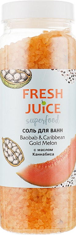 Badesalz Baobab und karibische goldene Melone - Fresh Juice Superfood Baobab & Caribbean Gold Melon — Bild N1