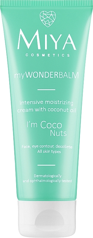 Intensiv feuchtigkeitsspendende Gesichtscreme mit Kokosöl - Miya Cosmetics My Wonder Balm I’m Coco Nuts Face Cream — Bild N1
