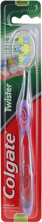 Zahnbürste mittel 24262 violett - Colgate Twister Medium Toothbrush — Bild N1