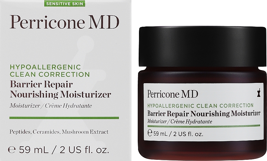 Feuchtigkeitsspendende Gesichtscreme - Perricone MD Hypoallergenic Clean Correction Barrier Repair Nourishing Moisturizer — Bild N2