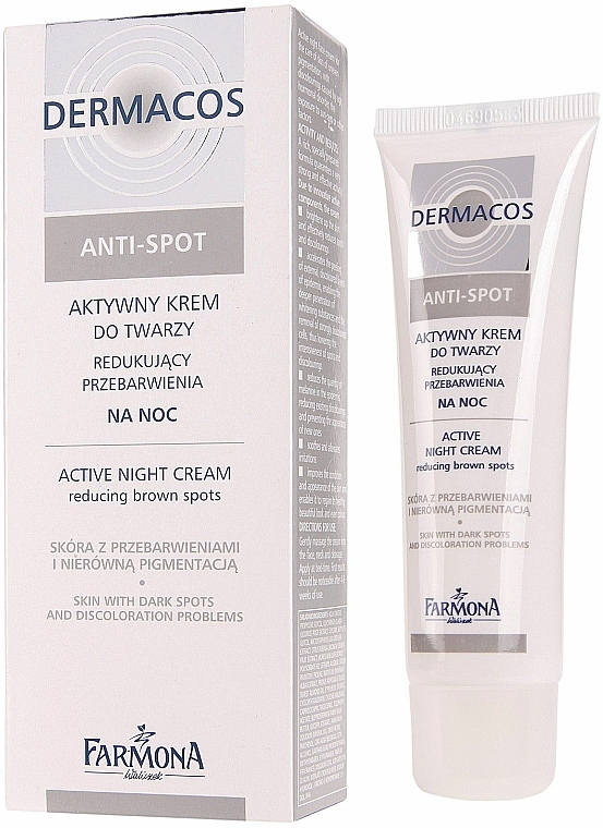 Aktive Nachtcreme gegen Pigmentierung - Farmona Professional Dermacos Anti-Spot Active Night Cream  — Bild N1