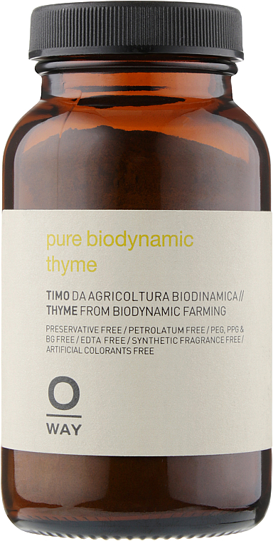 Biodynamischer Thymian für Kopfhaut mit trockenen oder fettigen Schuppen oder Epithelabschilferung - Oway Purifying Pure Biodynamic Thyme — Bild N1