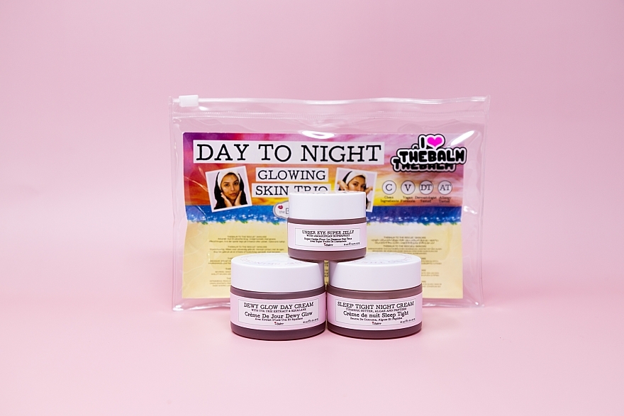 Gesichtspflegeset - theBalm To The Rescue Day-to-Night Glow Kit (Gesichtscreme 2x30ml + Augengelee 15ml) — Bild N3