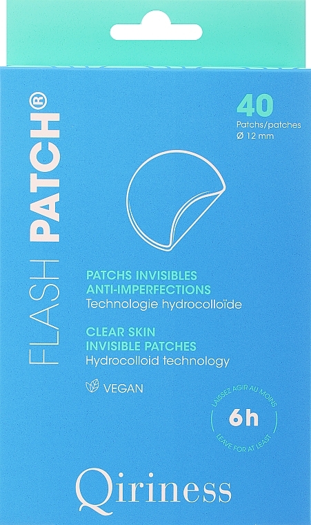 Unsichtbare, konzentrierte Pads gegen Unvollkommenheiten - Qiriness Flash Patch Clear Skin Invisible Patches  — Bild N1