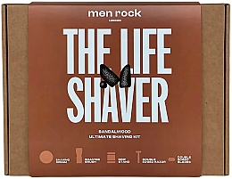 Set 5 St. - Men Rock Ultimate Classic Shaving Gift Set Sandalwood — Bild N3