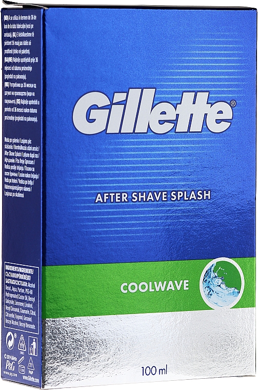 After Shave "Frische" - Gillette Series Cool Wave After Shave Splash for Men