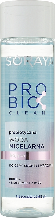 Probiotisches beruhigendes Mizellenwasser für trockene und empfindliche Haut - Soraya Probio Clean Micellar Water — Bild N1