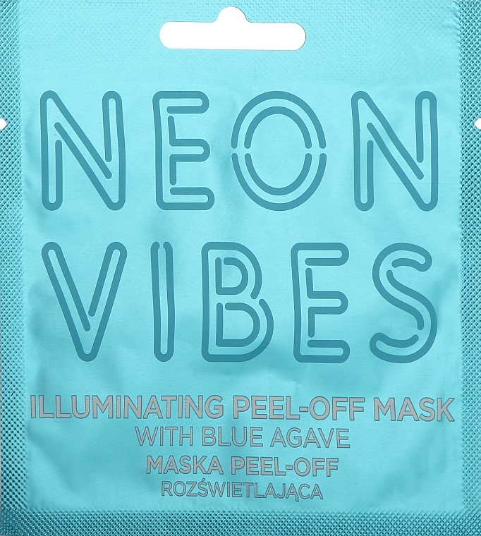 Reinigende Peel-Off-Maske für müde und stumpfe Haut mit blauer Agave - Marion Neon Vibes Illuminating Peel-Off Mask