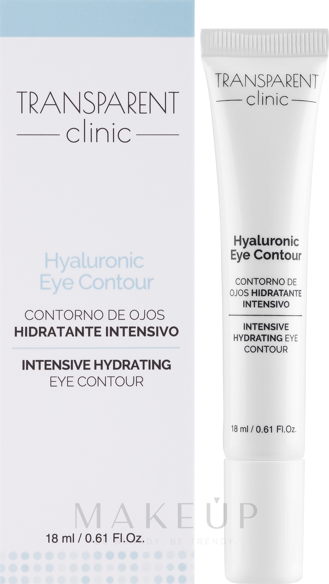 Creme für die Augenpartie - Transparent Clinic Hyaluronic Eye Contour — Bild 18 ml