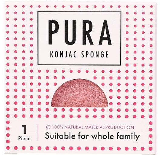 Konjac-Schwamm rosa - Sister Young PURA Konjac Sponge Pink — Bild N1