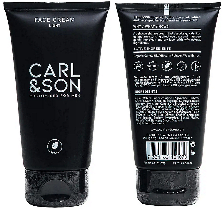 Leichte Gesichtscreme - Carl & Son Face Cream Light — Bild N2