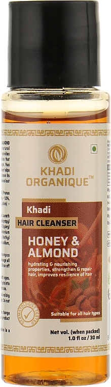 Natürliches ayurvedisches Kräutershampoo Honig & Mandel - Khadi Organique Hair Cleanser Honey And Almond — Bild N1