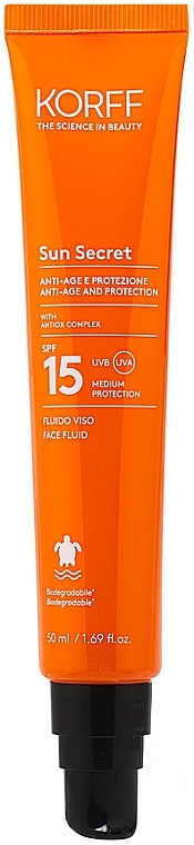 Cremefluid für Gesicht SPF 15 - Korff Sun Secret Fluido Viso SPF 15 — Bild N1