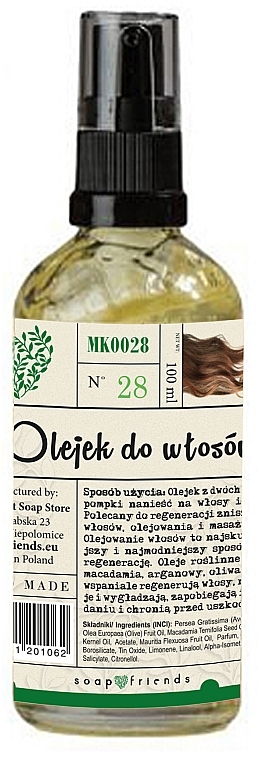 Haaröl - Soap&Friends Hair Oil — Bild N1