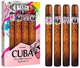 Düfte, Parfümerie und Kosmetik Cuba Cuba Quad I - Duftset (Eau de Parfum 4x35ml)