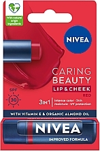 NIVEA - Nivea Caring Beauty Lip & Chick SPF 30  — Bild N1