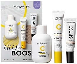 Set - Madara Cosmetics Glow Boost Brightening Care Gift Set (cr/15ml + sunscreen/10ml + concen/50ml) — Bild N1