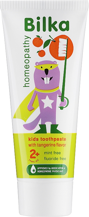 Ho­möo­pa­thische fluoridfreie Kinderzahnpasta 2+ Jahre mit Mandarinengeschmack - Bilka Homeopathy Kids 2+ Organic Toothpaste — Bild N1
