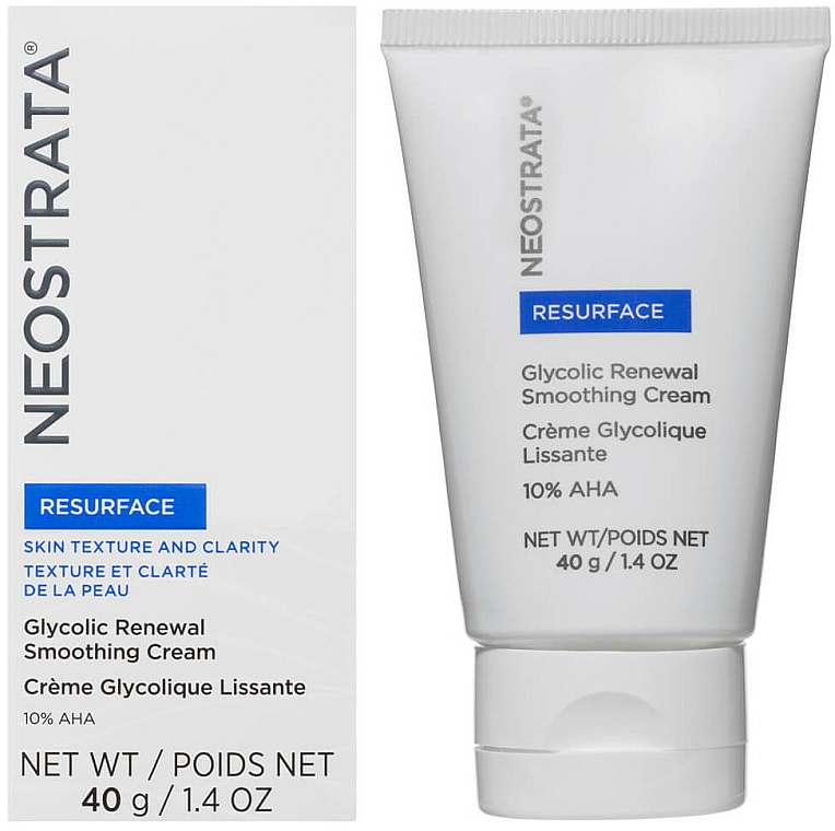 Feuchtigkeitsspendende und glättende Gesichtscreme mit AHA-Säure 10% - Neostrata Resurface Glycolic Renewal Smoothing Cream Ultra — Bild N1